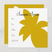 Invitation Ananas Monogramme (Devant / Derrière)