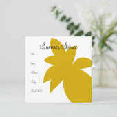 Invitation Ananas Monogramme (Debout devant)