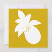 Invitation Ananas Monogramme (Dos)