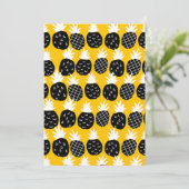 Invitation Ananas noir (Debout devant)