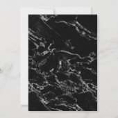 Invitation Ananas Or Fête des mariées moderne en marbre (Dos)