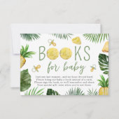Invitation Ananas & Pacificateurs Livres verts pour le Baby s (Devant)