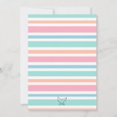 Invitation Ananas Palm Hibiscus Baby shower tropical (Dos)