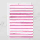 Invitation Ananas rose et or & Flamant rose 21e anniversaire (Dos)