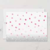 Invitation Ananas tropical Élégante Fête des mariées florale (Dos)