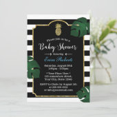 Invitation Ananas tropical moderne Baby shower hawaïen #2 (Debout devant)