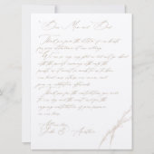 Invitation Anastasia & John Merci de mariage personnalisé (Devant)