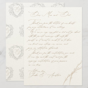 Invitation Anastasia & John Merci de mariage personnalisé