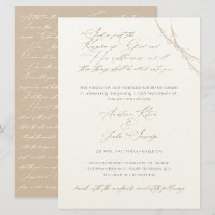Invitation Anastasia & John Surridge Mariage personnalisé