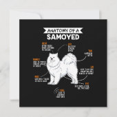 Invitation Anatomie D'Un Chien Samoyé (Devant)