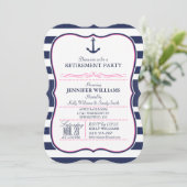 Invitation Ancho nautique ; l Parti de retraite Marine et Ros (Debout devant)