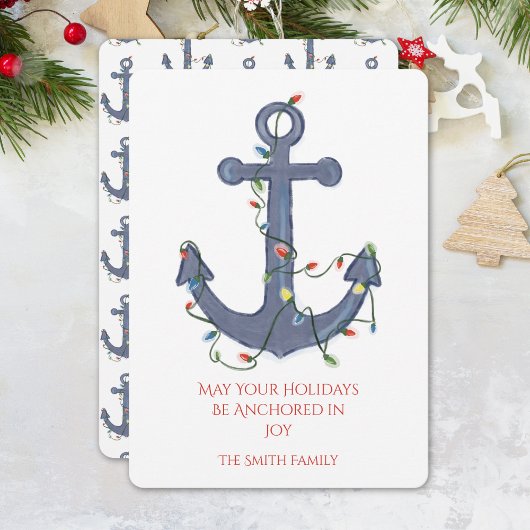 Invitation Anchor Christmas Card