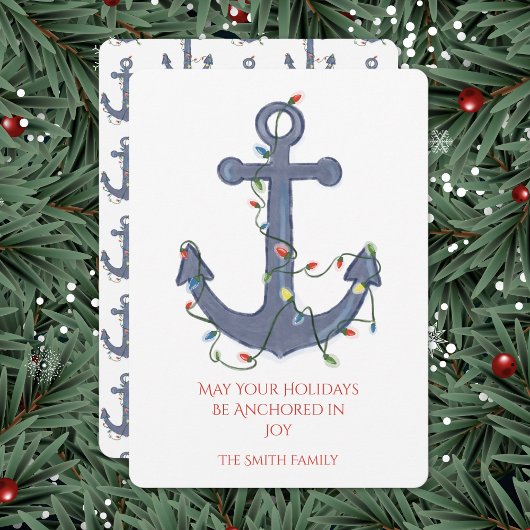 Invitation Anchor Christmas Card