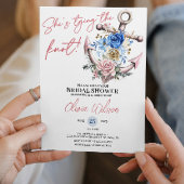 Invitation Anchor Tying the Knot Nautical Bridal Shower