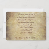 Invitation Ancien album de mariage (Dos)