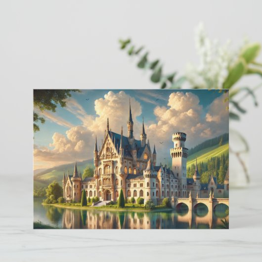 Invitation Ancien château majestueux (Debout devant)