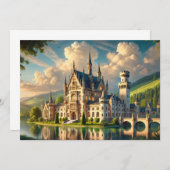Invitation Ancien château majestueux (Devant / Derrière)