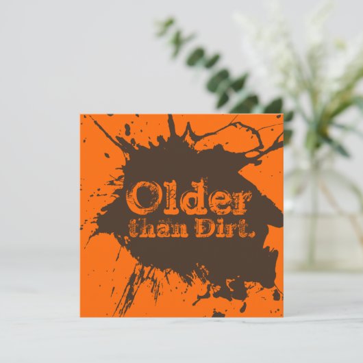 Invitation Ancien comme chef - 40e anniversaire Dirt Party In (Debout devant)
