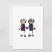 Invitation Ancien couple interracial (Devant)