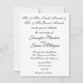 Invitation Ancien mariage de livre de couverture (Dos)