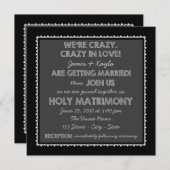 Invitation Ancien Mariage de tableau de bord rustique (Devant / Derrière)