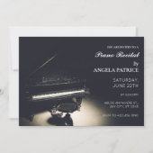 Invitation Ancien piano à queue (Devant)