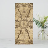 Invitation Ancien Rose Compass (Debout devant)