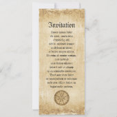 Invitation Ancien Rose Compass (Dos)