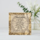Invitation Ancien Rose Compass (Debout devant)