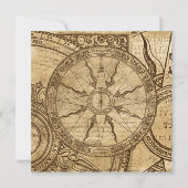Invitation Ancien Rose Compass (Dos)