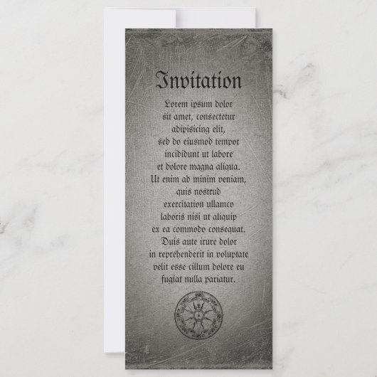 Invitation Ancien Rose Compass (Dos)