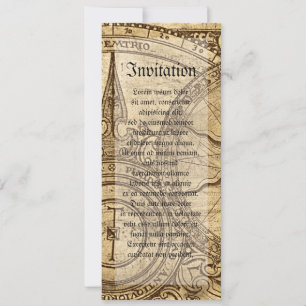 Invitation Ancien Rose Compass