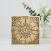 Invitation Ancien Rose de Compass (Debout devant)