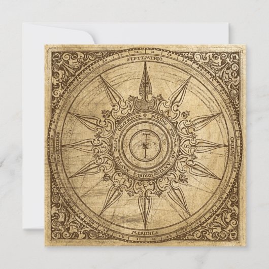 Invitation Ancien Rose de Compass (Devant)