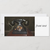 Invitation Ancien téléphone Vintage (Devant)
