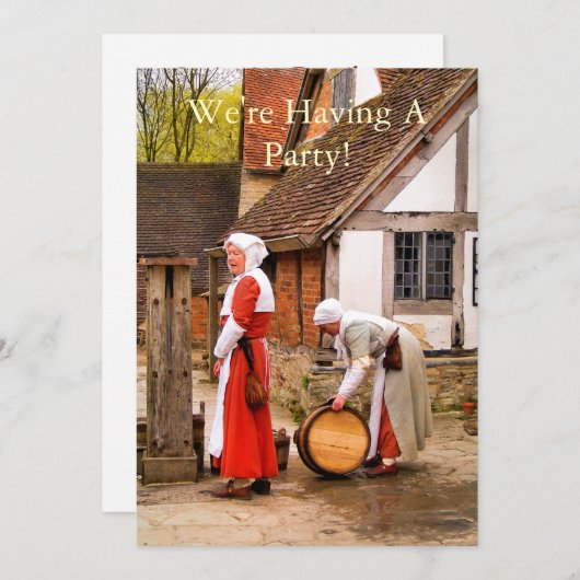 INVITATION ANCIENNE ANGLETERRE (Devant / Derrière)