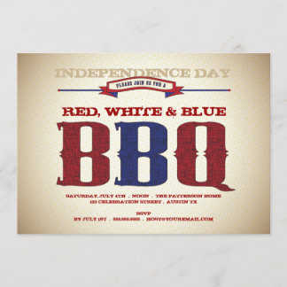 Invitation ancienne de rouge, blanche et bleue du