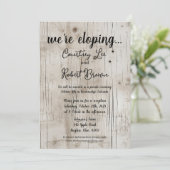 Invitation Ancienne Elopement Birchwood (Debout devant)