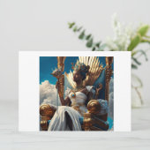 Invitation ancienne femme africaine-égyptienne (Debout devant)