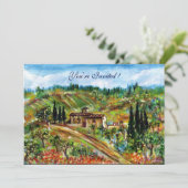 INVITATION ANCIENNE FERME, OLIVIERS DANS LE PAYSAGE TOSCANE (Debout devant)