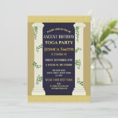 Invitation Ancienne fête d'anniversaire de Toga Ivy (Debout devant)