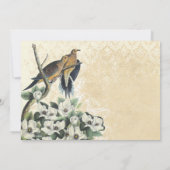 INVITATION ANCIENNE FORTUNE, OISEAUX D'AMOUR, (Dos)