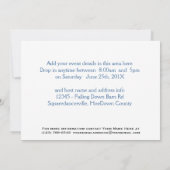 Invitation Ancienne grange rouge, style campagnard de la gran (Dos)