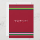 Invitation Ancienne soirée mexicaine Sun Serape (Dos)