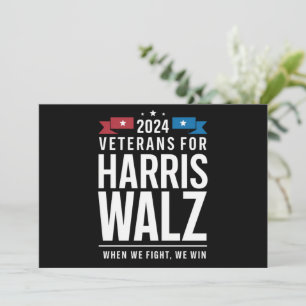 Invitation Anciens Combattants Pour Harris Walz Présidentiell