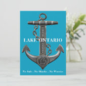 Invitation Ancrage en détresse du lac Ontario pirate nautique (Debout devant)