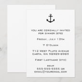 Invitation Ancre (Devant / Derrière)