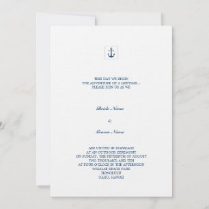 Invitation Ancre