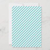 Invitation Ancre aqua, mariage nautique jaune douche nuptiale (Dos)