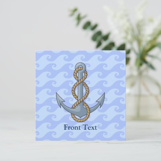 Invitation Ancre avec corde (Debout devant)